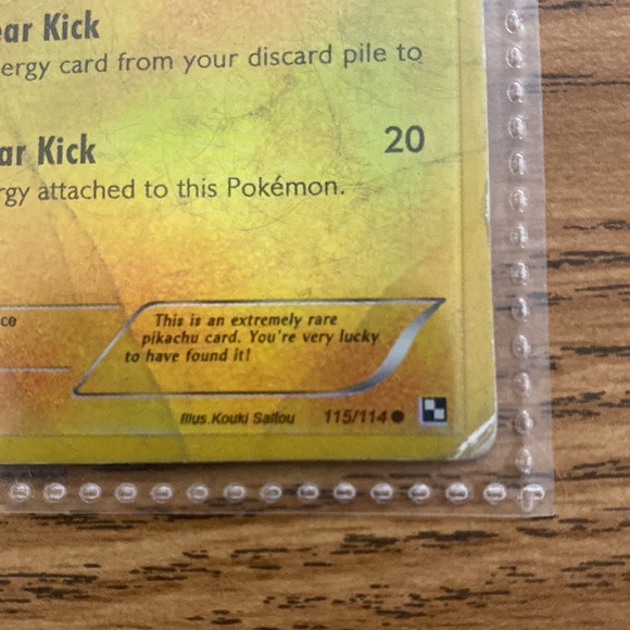 Pikachu Holo card very well played and loved. Has many crinkles and lines in it. - Picture 2 of 5